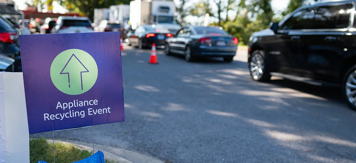 recycling event signage