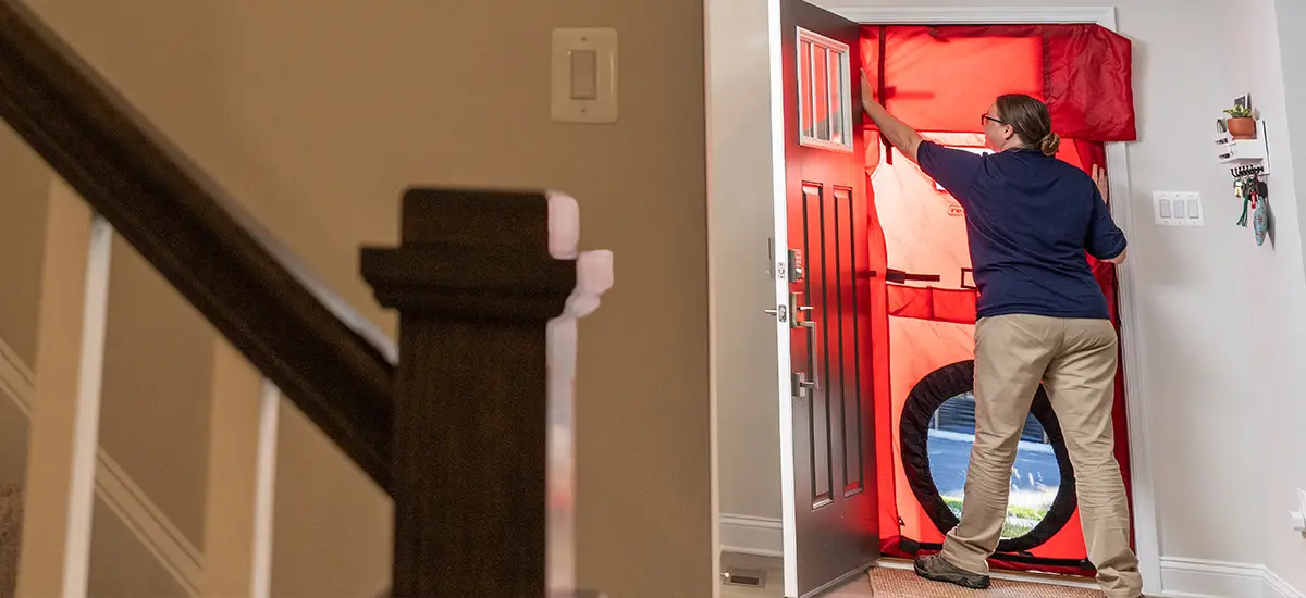 blower door test
